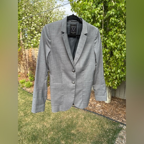 Talula Exeter Gray Wool School Boy Blazer - Size 6 - Picture 14 of 16